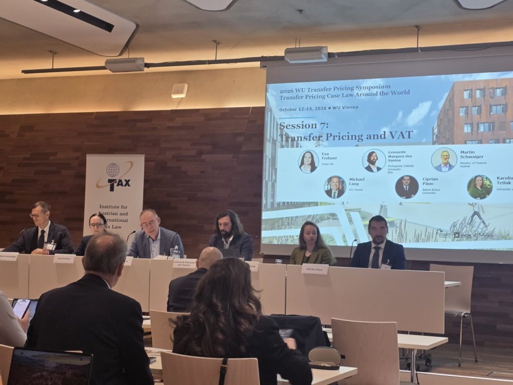Panelul Sesiunii 7, Transfer Pricing and VAT, la 2026 WU Transfer Pricing Symposium