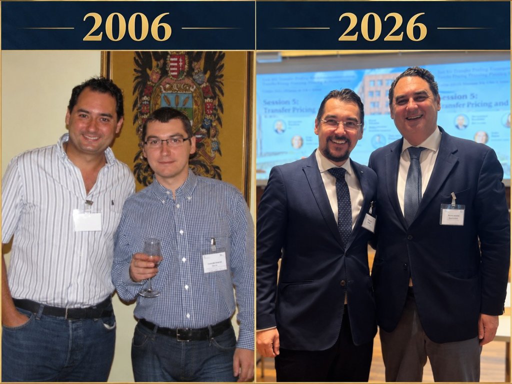Ciprian Păun și José Manuel Almudí Cid în 2006 și în 2026